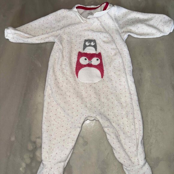Bundle 6 Winter Pajamas 9months Baby Girl - Picture 5 of 8
